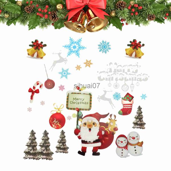 Decorações de Natal Feriado Adesivos de Janela de Natal Clings Decalques de Janela de Natal Clings Adesivos Janela Estática Cling Adesivo de Janela de Natal x1020