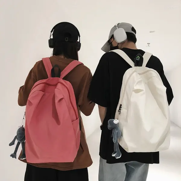 Zaino da viaggio casual da uomo All-match Zaino per studenti di grande capacità Borsa da scuola leggera per donna College Laptop