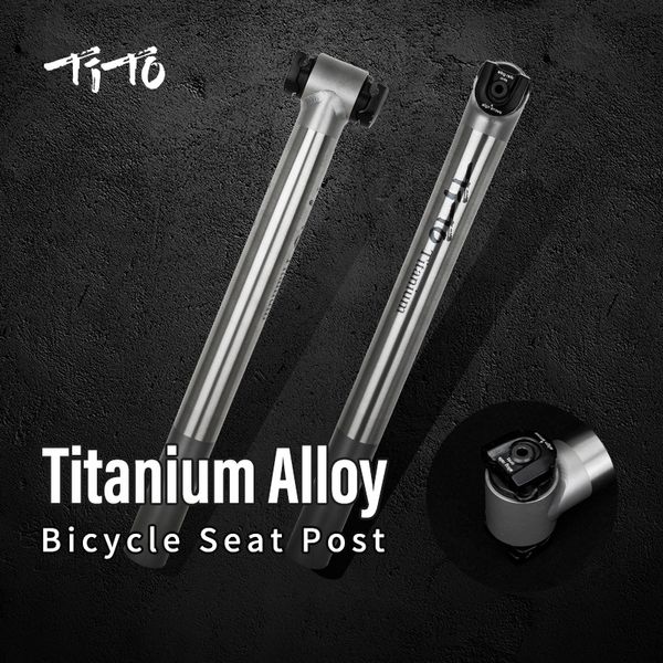 Tito Titanyum Alaşım Şamandıra Sonra Seatpost Yol Bisiklet MTB Bisiklet Seatpost Bisiklet Parçaları 27.2mm/31.6mm Koltuk Gönderen