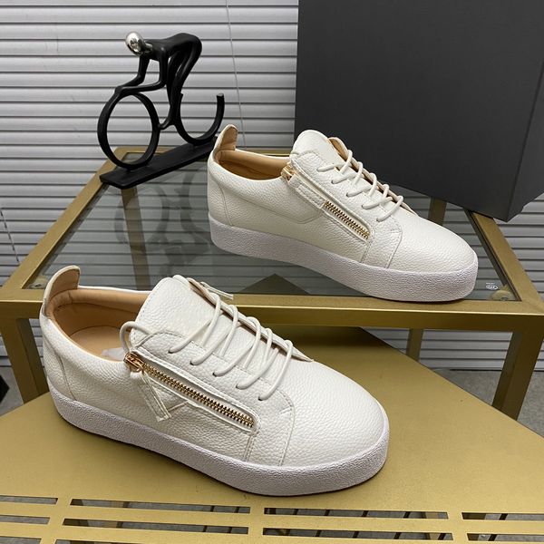 Chaussures décontractées en cuir véritable pour hommes taille 34-48 Luxe de haute qualité Mocassins en cuir pour femmes Baskets tendance Unisexe Gz Couple Chaussures de tennis strass MD0029