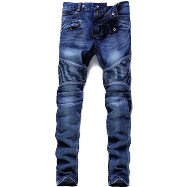 Jeans Rock Renaissance Jeans Gli Stati Uniti Street Style Ragazzi Jeans ricamati con foro Designer Uomo Donna Moda262t