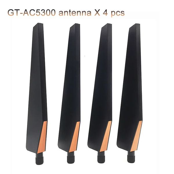 Cercatori Wi-Fi AC5300 RP SMA per ASUS GT AC5300 Router wireless Scheda di rete AP SMA Antenna omnidirezionale a doppia frequenza 4 pezzi / lotto 231019