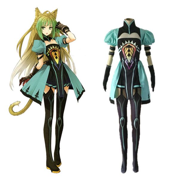 Cosplay Atalanta Grande Ordem FGO Archer Anime Japonês Fate Apocrypha Comic Cosplay Halloween Costumesplay Verde