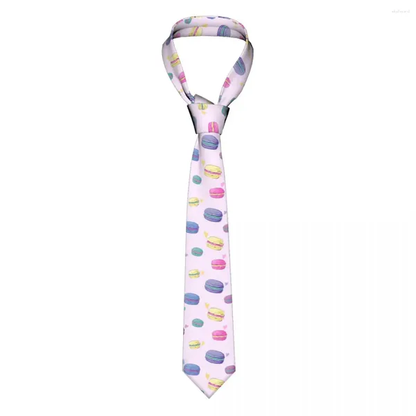 Gravatas borboleta macaroons doces unissex gravatas finas de poliéster 8 cm de largura gravata para homens uso diário cravat acessórios de casamento presente