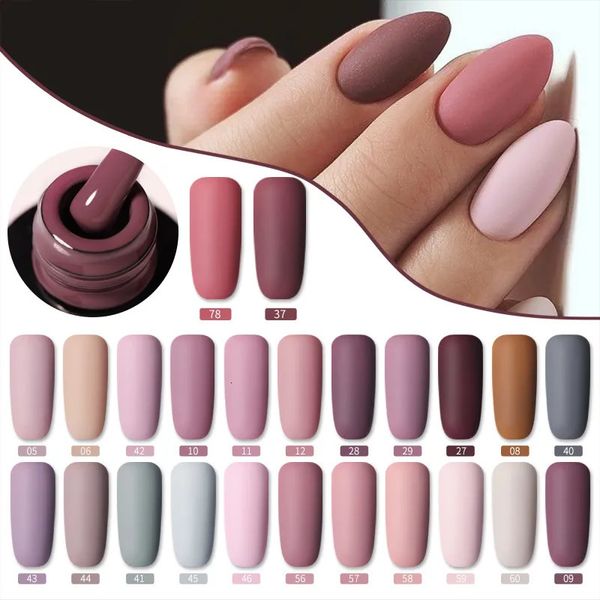 Nail Polish Lilycute 7ml Gel UV Outono Inverno Cor Semi Permanente Matte Top Coat Necessário Soak Off LED Art Verniz 231020