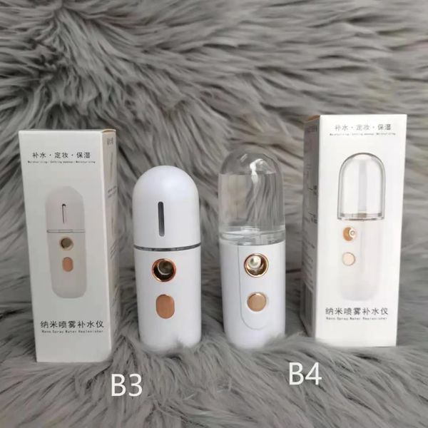 Dampfer USB wiederaufladbarer Mini-Gesichtsbefeuchter Nano-Vernebler Tragbares Kältespray Feuchtigkeitsspendende Schönheitsinstrumente Hautpflege-Werkzeug 231020