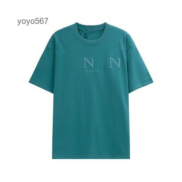 T-shirt da uomo 2023 Lanvin Nuovo cotone morbido anti-rughe-shirt Retro stampa decorativa lettere Lanvins Casual Student Lovers 2