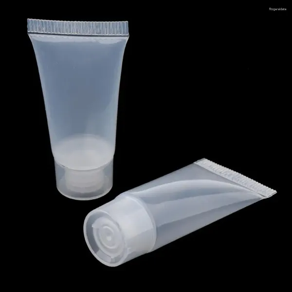 Escovas de maquiagem 20pcs 5ml garrafas plásticas recarregáveis vazias para shampoo
