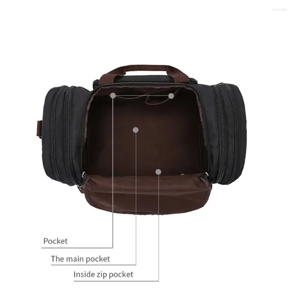 Duffel Bags Saco de viagem impermeável grande capacidade portátil caminhadas telefone celular óculos de sol roupas armazenamento bagagem bolsa tote verde