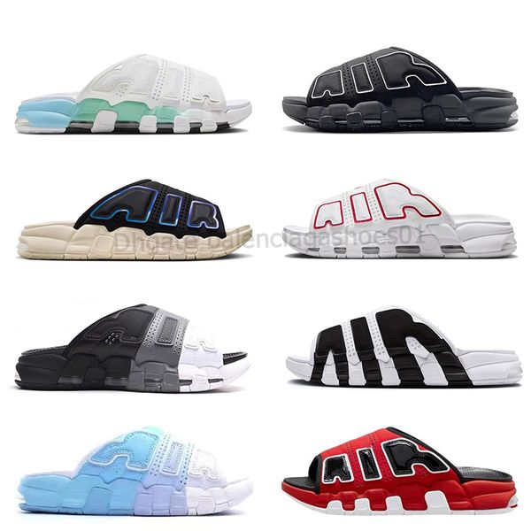 2023 UPTEMPOS PIPPEN SANDALS MAIS SLIDES HOMENS MAN FLIPPERS BLANCO BRANCO RED RED Sports Runners Scottie Pippens Slipper Sandle Outdoor Beach Sliders