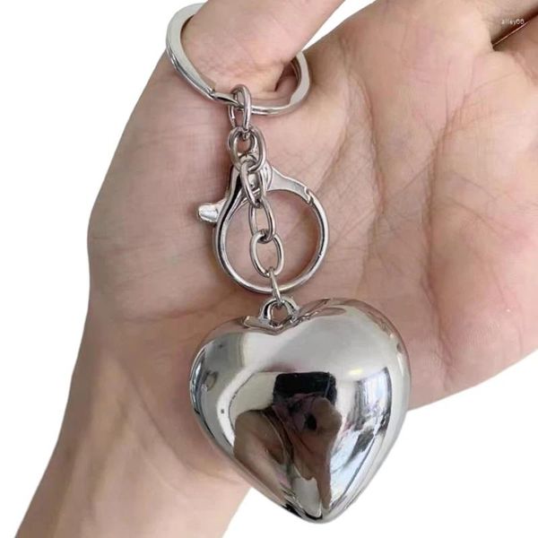 Chaveiros Coração Fone de Ouvido Casos Pingente Chaveiro Chaves Anéis Liga Material Chaveiro Titular Perfeito para Mulheres Bolsas