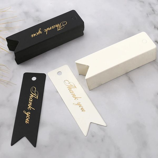 Scatole per gioielli 50 pezzi timbri di ringraziamento etichette in carta di carta confezione 231019