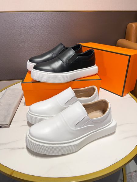 2024 Designer Übergroße Freizeitschuhe Weiß Schwarz Leder Luxus Samt Wildleder Damen Espadrilles Trainer Herren Damen Flats Schnürplattform Sneakers mit Box