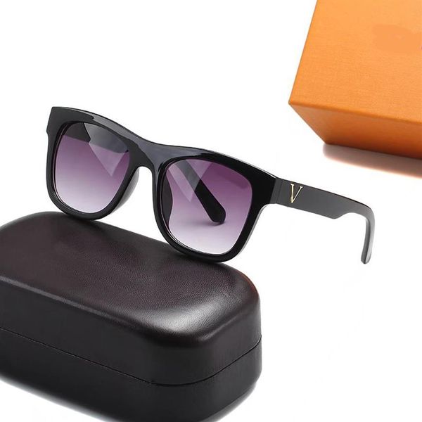 Óculos de sol de designer clássico de alta qualidade marca L letra lente polarizada óculos de sol óculos para mulheres óculos de metal fra217Q