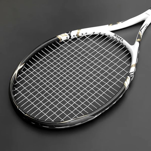 Squashschläger, Unisex, professioneller Tennisschläger, Saite 4550 LBS, Schläger aus Karbonfaser-Obermaterial, Sport-Trainingstasche 231020