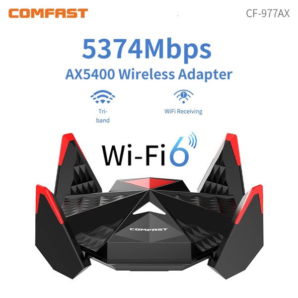 Wi Fi Finders WiFi6 USB Wireless Adapter 4 Antennen E Sports Game Wi Fi Dongle WPA3 RTL8832CU AX5400 2 4G 5G 6G Netzwerkkarte Win10 11 231019