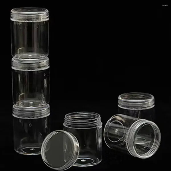 Frascos de armazenamento 24pack Lot Food Grade Container Jar com tampa à prova de vazamento durável e ecológico transparente