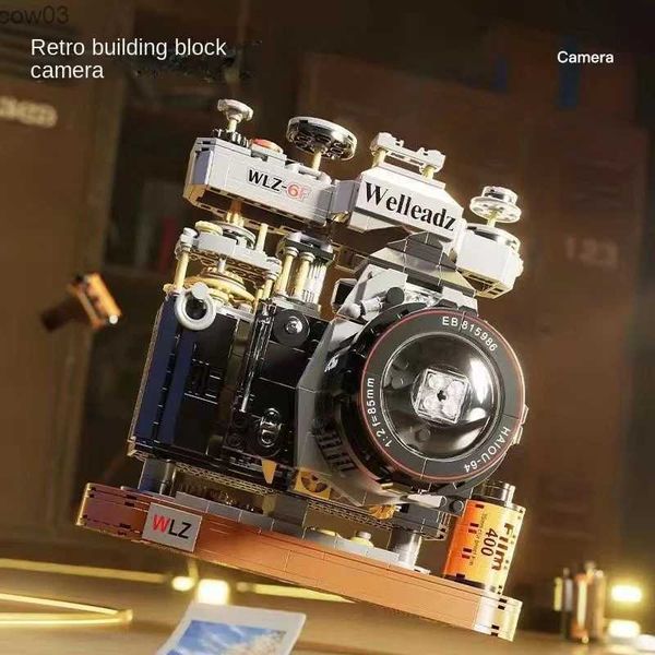 Blöcke 2023 Neues Produkt Retro-Gefühle Filmkamera Serie Nähen Bausteine Spielzeugmodell Ornamente Kindergeschenke R231020