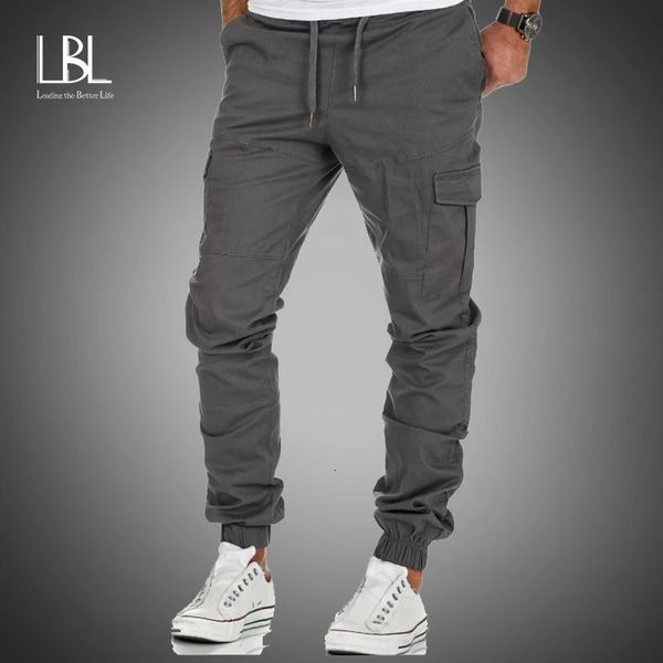 Calças masculinas casuais joggers calças de carga militar do exército algodão sweatpants moda masculina leggings calças sólidas elásticas calças esportivas 231019