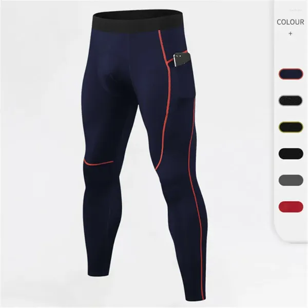 Pantaloni da uomo Leggings termici a strato base a compressione da uomo Pantaloni sportivi da jogging aderenti da corsa ad asciugatura rapida