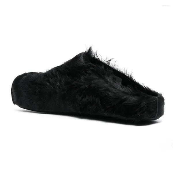 Pantofole 2023 Peluche di lusso Designer Appartamenti comfort da uomo Quattro stagioni Moda Caramelle Scarpe da uomo Punta tonda