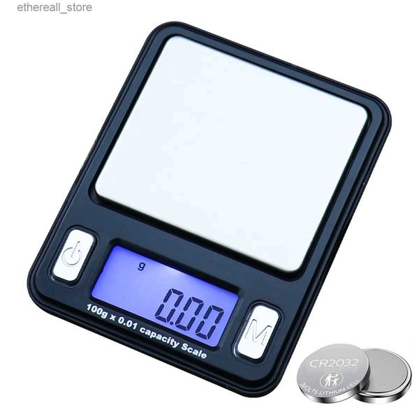 Badezimmer-Küchenwaage, 100 g x 0,01 g, Mini-elektronische Digitalwaage für Gold, 0,01 g, Präzisions-MP3-Modell, Waage, kleine Tasche, LCD-Display, besonderes Geschenk, Q231020