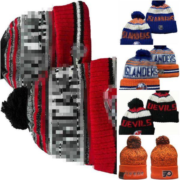 Herren Caps Hockey Ball Hüte Hurricanes Beanie Alle 32 Teams Gestrickte Beanies mit Bündchen LOS ANGELES Beanies Gestreifte Sideline Wolle Warme USA College Sport Strickmützen Kappe für