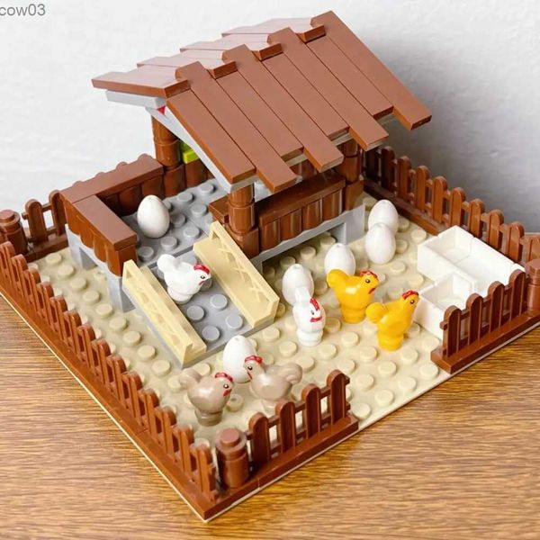 Blocchi MOC Animali da fattoria Building Blocks City House Toys Blocchi fai da te Giocattoli per bambini Ragazzi Ragazze Regalo Juguetes Giocattoli per bambini R231020