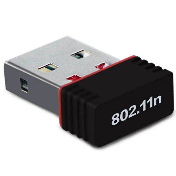 150m USB WiFi Kablosuz Adaptör 150Mbps IEEE 802.11n G B Mini Anten Adaptörleri yonga seti MT7601 Ağ Kartı 100 PCS ÜCRETSİZ LL