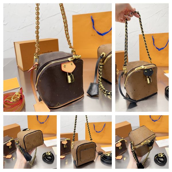 Tasarımcı Yeni Kare Çanta Omuz Mini Crossbody Zincir Çanta Cüzdan Çantası Kadınlar Teen Girl Kamera Kutusu Kare Sırt Çantası Monogramlar Çanta Çantası Cep Telefonu Messenger