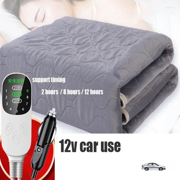 Coperte Coperta elettrica per auto riscaldata elettrica calda 12v per riscaldatore automatico