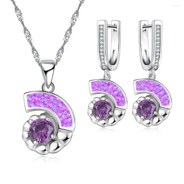 Set di orecchini per collana Orecchini di cristallo unici a forma di lumaca per accessori di gioielli da donna Regalo di nozze per feste nuziali