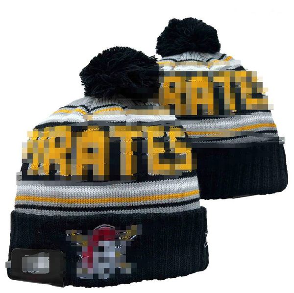 Erkek Caps Beyzbol Şapkaları Korsanlar Beanie 32 takımın tamamı örgü kelepçeli pomped pittsburgh Beanies Çizgili kenar çizgisi sıcak ABD Koleji Spor Knit Şapkalar Kadınlar İçin A0