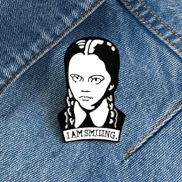 Broches broche criativo massa frita torções trança menina preto liga óleo gotejamento fãs acessório