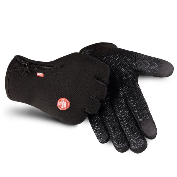 Модные зимние спортивные перчатки для вождения на открытом воздухе, крутые сенсорные перчатки с пятью пальцами, сохраняющие тепло для влюбленных, подарок