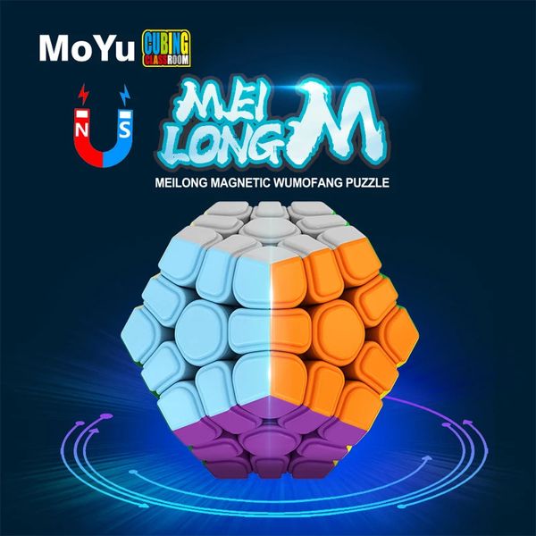 Cubi magici MoYu Megaminx Magnetico Magico Dodecaedro Professione Speed Puzzle 12 Face Toy Speciale Originale Ungherese Cubo Magico 231019