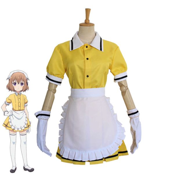 cosplay eraspooky blend s stile cafe ashikaga mafüu hoshikawa sarı aşk canlı hizmetçi kostüm anime cosplay womencosplay