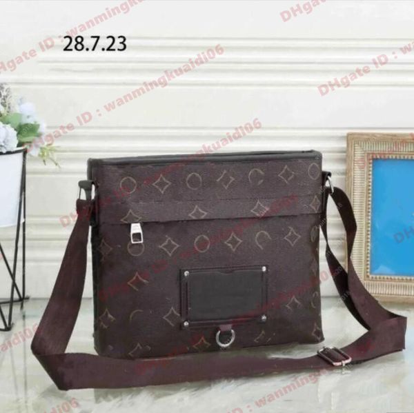 Designer de moda crossbody sacos dos homens pastas marrom mensageiro sacos de ombro preto xadrez bolsa bolsas senhoras envelope saco