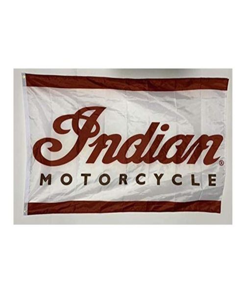 Bandiera per motociclette indiane 150x90 cm 3x5ft Stampa in poliestere per esterni o interni Stampa di banner e bandiere intere3691245