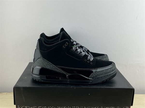 Autentiche scarpe da basket Black Cat 3 3S OG Sneakers da uomo per allenatore Sport all'aria aperta US7-13