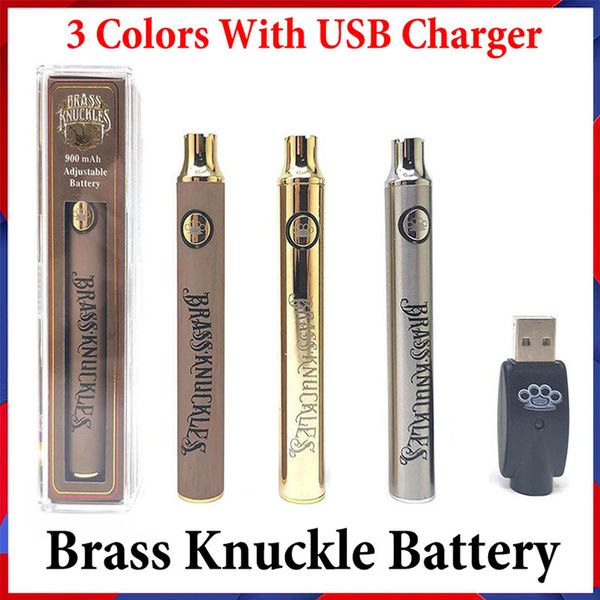 Preriscalda la batteria BK per cartucce usa e getta color oro Twist Preriscalda la batteria VV Caricabatterie USB regolabile a tensione inferiore per penna vape CB usa e getta