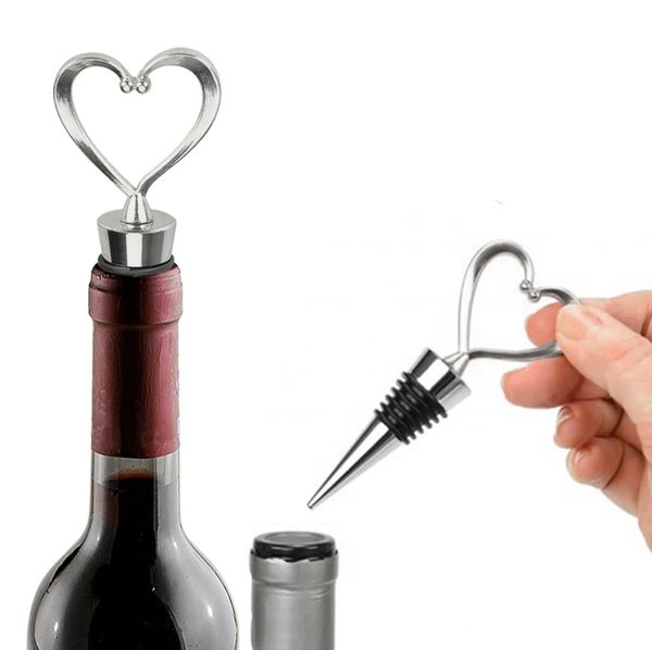 DHL şarap şişesi tıpa kalp/top şekilli kırmızı şarap içecek şampanya koruyucu mantar düğün, şarap severler için xmas hediyeleri 10.20