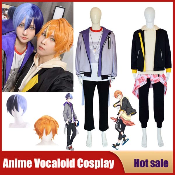 Cosplay Gioco Progetto Sekai Colorato Stage Feat Costume Cosplay Anime Vocaloid Shinonome Akito Aoyagi Toya Parrucca Uniformi del Partito di Halloween