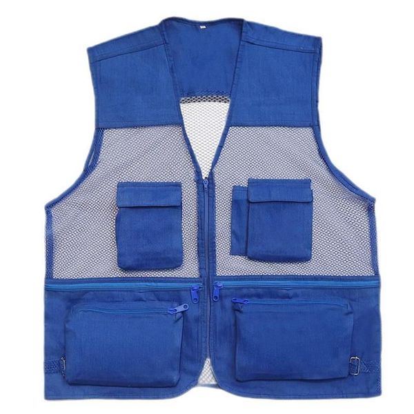 Gilet da uomo Maglia estiva da uomo Gilet traspirante Gilet casual da esterno Gilet multi-tasca Pografia Giacca da viaggio senza maniche da pesca W221f