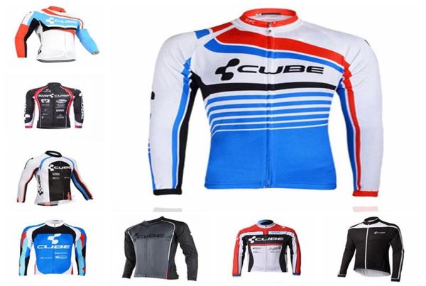 Küp Takımı Bisiklet Uzun Kollu Jersey Pro 8 Renkler MTB Yarış Giyim Erkekler Bisiklet Giyim Giyim Döngüsü Giysileri Dağ Bisikleti WE2689944