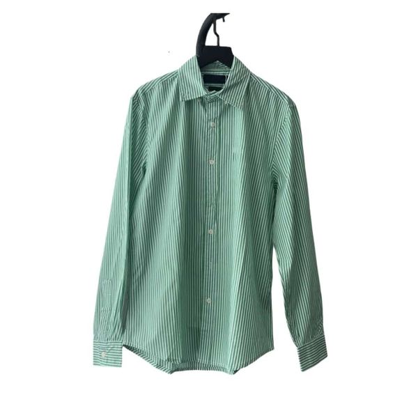 Ralphs Designer-Hemd Laurens Original Quality Logo Loose Commuter Style Shirt Damen Frühling Academic Casual Vielseitiges Top Gestreiftes Hemd 3134