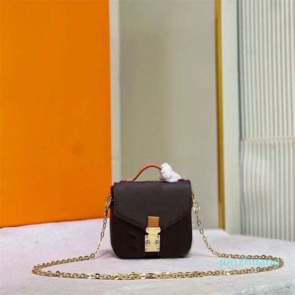 Mini sacos de couro designer bolsa de ombro bolsa senhora piscina multi-cor multi bolso corrente