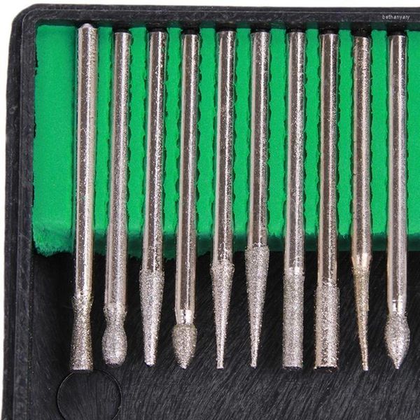 Equipamento de arte de unha 30 peças conjunto de brocas pedicure para máquina de manicure 2.35 mm polimento cabeça de moagem substituição conjuntos de fresa