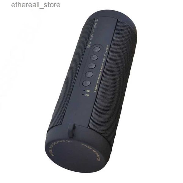 Altoparlanti del telefono cellulare Altoparlante senza fili del Bluetooth Altoparlante esterno protetto della mini scatola della colonna con il lettore musicale della carta di TF della luce del LED per Iphone Q231021