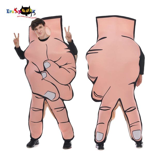 cosplay Eraspooky 2020 Divertente Gesto della mano Tute Cosplay Tunica del piede Vestito operato dal partito Costume di Halloween per uomini adulti Noety Outfitcosplay